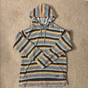 Striped Gray and Yellow Sweater